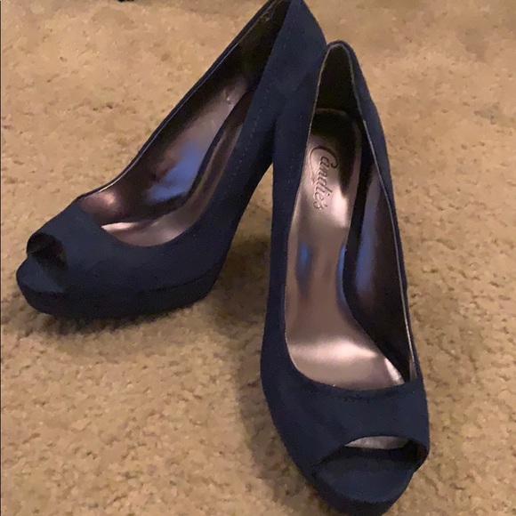 dark navy blue heels